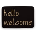 thumbnail image 1 of Floor Rug Funny Welcome Doormat Hello Welcome Black Indoor Entrance Floor Mat Home Office Front Door Mat Non-Slip Bathroom Entryway Decor 16"×24", 1 of 4