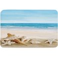 thumbnail image 1 of Floor Rug Indoor Doormat,Front Back Door Mats with Non Slip Backing,Beach Starfish and Shell Welcome Entrance Floor Mat for Entry Way, Bathroom Kitchen Rugs 16"×24", 1 of 4