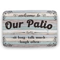 thumbnail image 1 of Floor Rug Our Patio - Rustic Farmhouse Patio Doormat Home Mat Non-Slip Durable Front Welcome Doormat for Bathroom,Front Porch,Kitchen,Entryway House Warming Gifts 16"×24", 1 of 4