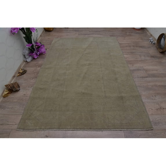 Floor Rug, Vintage Rug, 5.2x7.6 ft Area Rug, Turkish Rug, Kitchen Rug, Old Rug