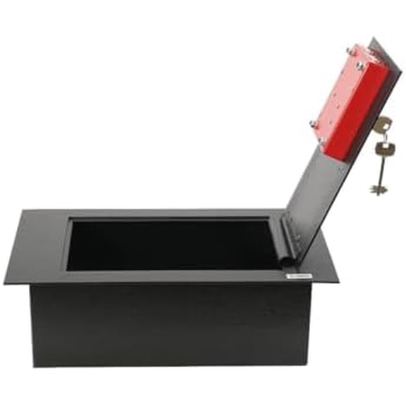 Floor Safe with Key Lock - Hidden Security Box for Home & Business - Solid Steel Construction, Live Locking Bolts, Pry-Resistant & Easy Install for Jewelry, Cash, Valuables$$Office