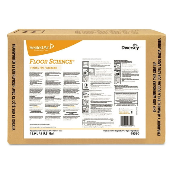 Floor Science Floor Finish, 5gal Bag-in-Box