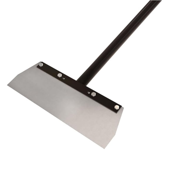 Floor Scraper, Square Spring Blade, 14", 60" Steel Handle