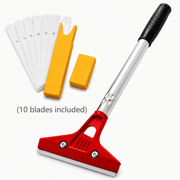 Floor Scraper Strengthening Alloy Head Flooring Removal Tool with Cover for Window Paint Glass Wall