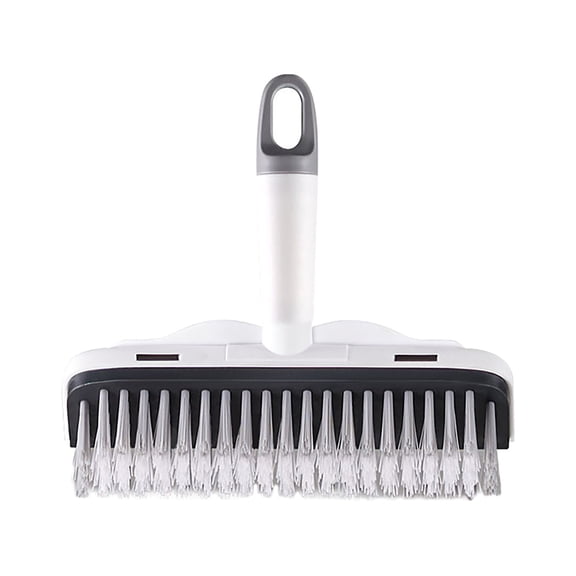 Floor Scrub Brush with Long Handle, 2 In 1 Scrape Brush Stiff Bristle Brush Scrubber, Cleaning Brush for Deck, Bathroom, Tub, Tile, Grout, Patio, Garages
