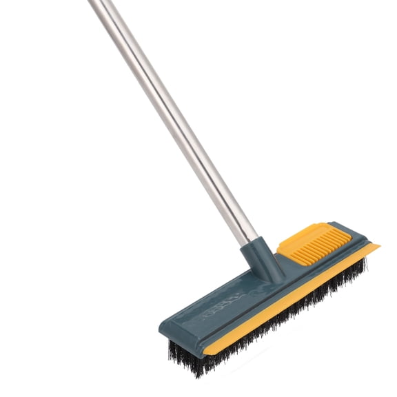 Floor Scrub Brush with Long Handle, Stiff Bristle Brush Scrubber, Cleaning Brush for Deck, Bathroom, Tub, Tile, Grout, Kitchen, Swimming Pool, Patio, Garages