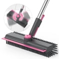 thumbnail image 1 of Floor Scrub Brush with Long Handle and Stiff Bristles, Heavy-Duty Scrubber Brush with Squeegee for Effective Tile and Grout Cleaning, Suitable for Bathroom, Kitchen, Patio, Garage, Wall, and Deck, 1 of 9