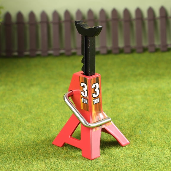Floor Simulation Jack Stands Lift Pair Rack For Remote Toy Car Truck Tire Change Lifting Support Stand Scene Accessories