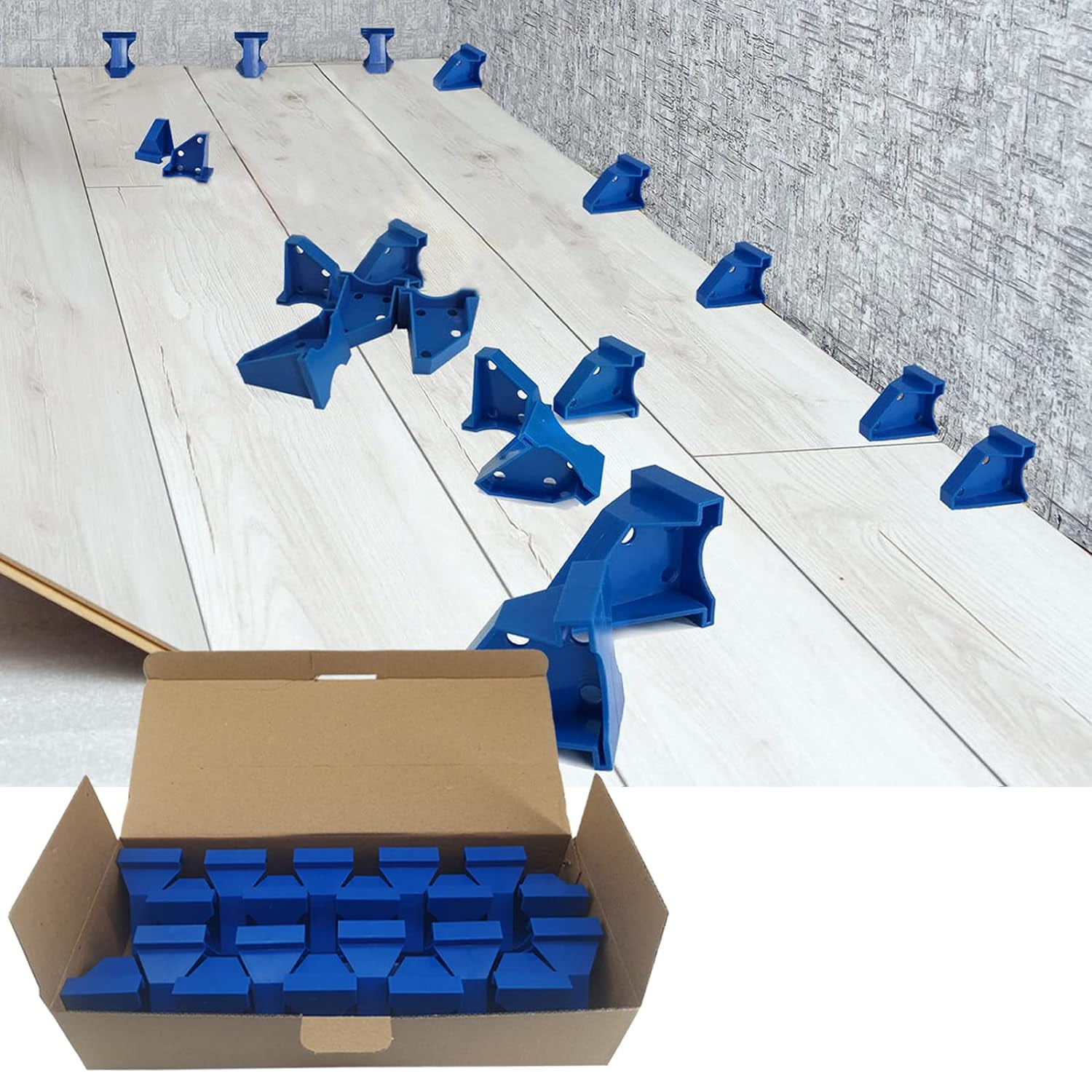 Floor Spacers, 1/4 inch & 1/2 inch Flooring Spacers in 1, for Vinyl Plank, Wood, LVP, Laminate