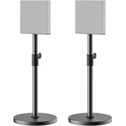 Pair Heavy-Duty Floor Speaker Stands for Sony Bravia Theatre Quad HT-A9M2 Speaker Stands - Height Adjustable Surround Sound Speaker Stand for Sony HT-A9M2 Stands with Cable Management Stand Only