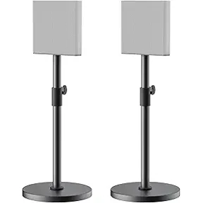 Pair Heavy-Duty Floor Speaker Stands for Sony Bravia Theatre Quad HT-A9M2 Speaker Stands - Height Adjustable Surround Sound Speaker Stand for Sony HT-A9M2 Stands with Cable Management (Stand Only)