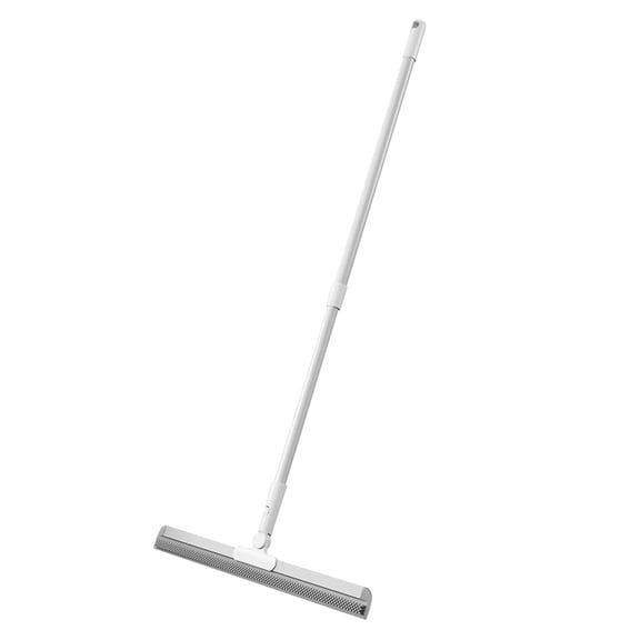 Floor Squeegee with 180 Rotating Head, Squeegee for Floor with 46'' Long AORAN Handle, Squeegee Broom, Squeegee for Window Cleaning, Bathroom Tile, Garage Concrete, Deck, Shower Glass
