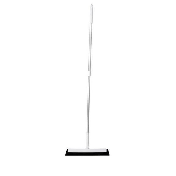 Floor Squeegee Squeegee, 2 in 1 Scrape and Brush, Rotatable Squeegee Scrubber, Shower Squeegee Broom, Rubber Window Cleaning Brush for Garage, Bathroom, Kitchen,Tile, Glass, Car, Door