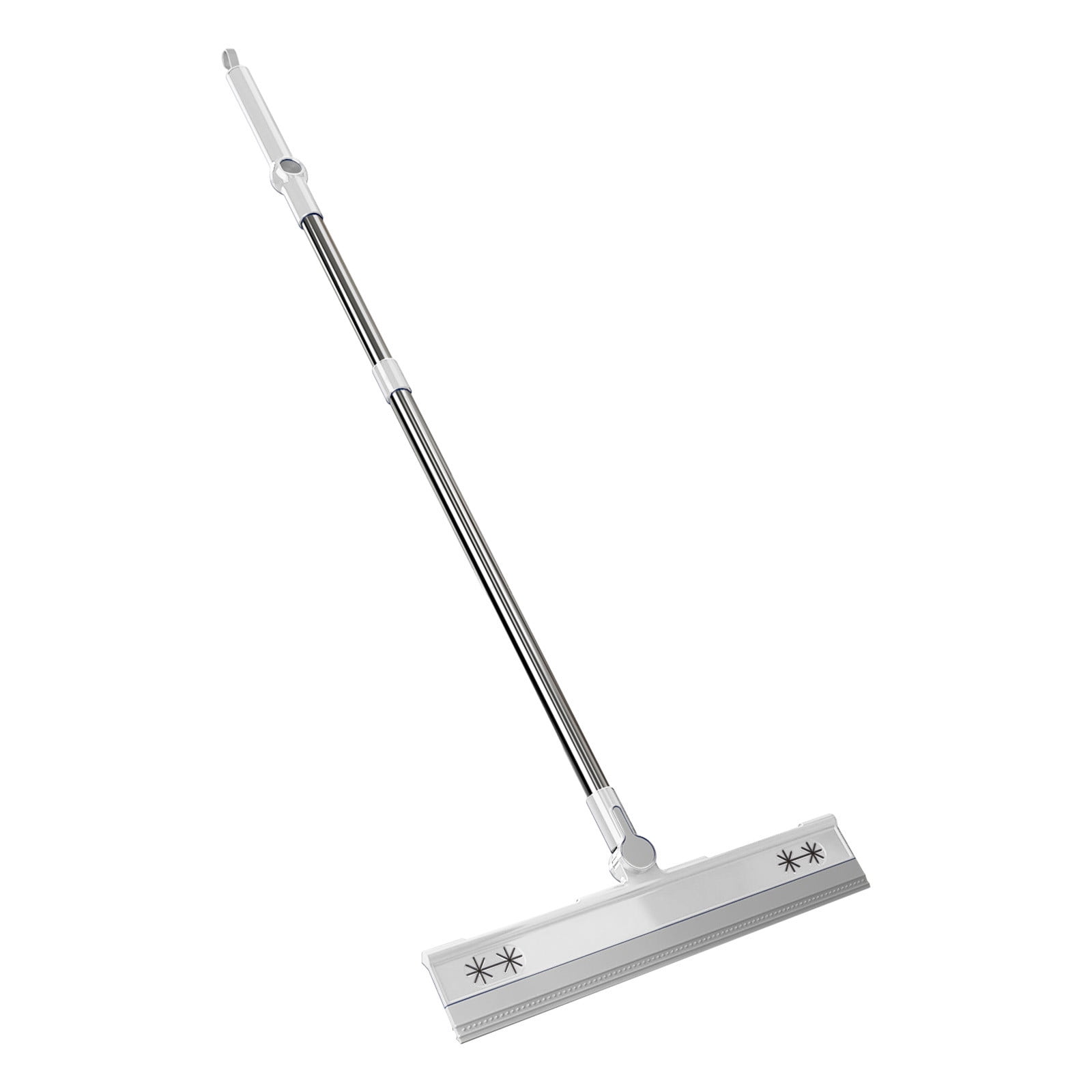 Floor Squeegee Wiper, Rubber Squeegee With Long Telescopic Handle For