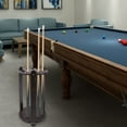 thumbnail image 1 of Floor Stand Billiard Cue Holder 9Hold Pool Cue Stick Rack Holder Table Wooden, 1 of 16