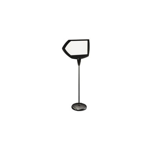 MasterVision Arrow Dry-Erase Sign Stand, 17" X 25", Black