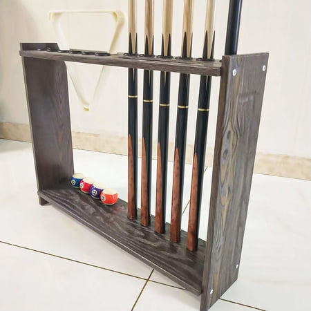 Floor Standing 12 Holes Billiard Pool Cue Stick Holder for Billiard Room or Club Floor Cue Rack 12 Holes Pool Billiard Stick Basement Table Ball Game Room Pool Stick Rack Billiard Room Cue Shelf