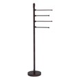 thumbnail image 1 of Floor Standing 49-in 4 Pivoting Swing Arm Towel Holder in Venetian Bronze, 1 of 3