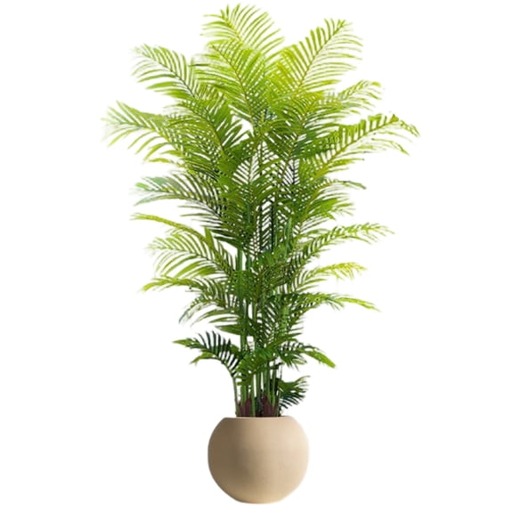 Floor-Standing Artificial Chrysalidocarpus Indicus, High-End Fake Plant Tree for Indoor Living Room, Office and Home Decor,C