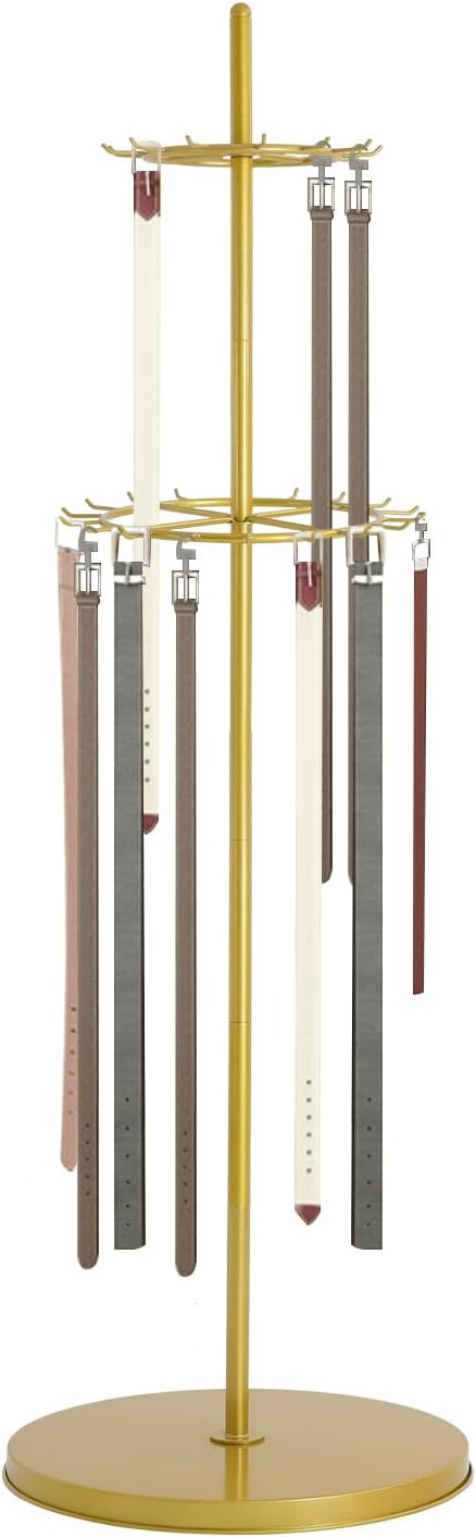 Floor Standing Belt Display Rack,168x50cm,Belt Scarf Display Shelf for ...