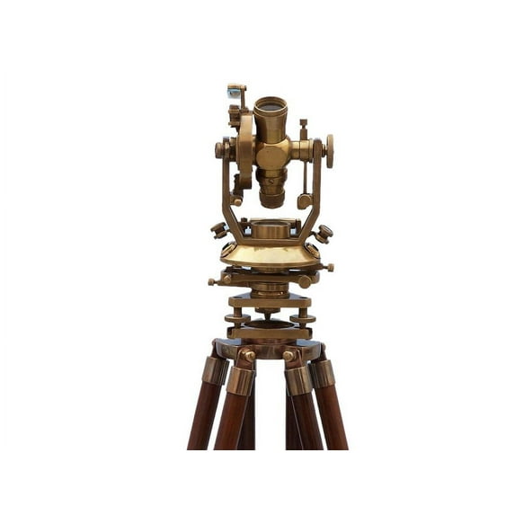 Floor Standing Brass Theodolite 62"- Nautical Instrument- Nautical Home Decor