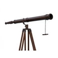 thumbnail image 1 of Floor Standing Bronzed Galileo Telescope 65" - Marine Telescope - Nautical Home Decor, 1 of 2