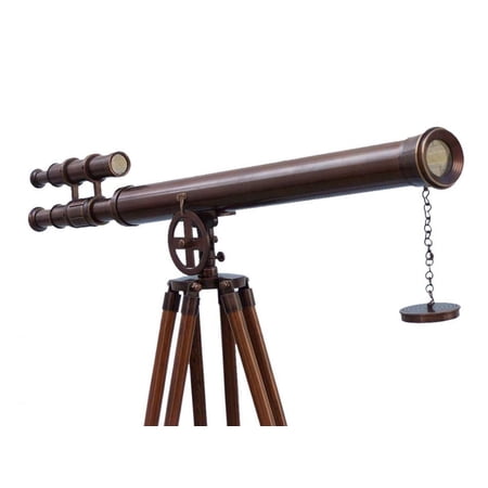 Floor Standing Bronzed Griffith Astro Telescope 65" - Ship Telescope - Marine Telescope - Nautical Home Decor