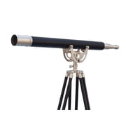 Floor Standing Brushed Nickel With Leather Anchormaster Telescope 65 - Marine Telescope - Decorative Telescope