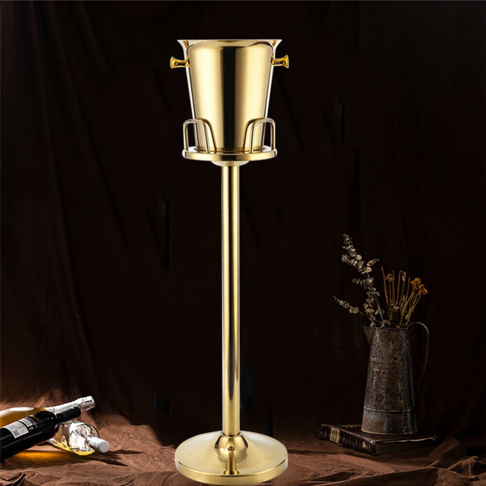 Floor Standing Champagne Bucket Wine Cooler Stainless Steel Bar Ice Bucket - Walmart.com