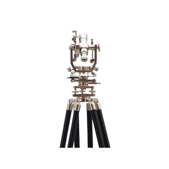 Floor Standing Chrome Theodolite 62"- Nautical Instrument- Nautical Home Decor