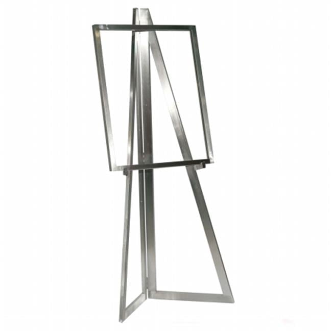 Chrome Finish Metal Floor-Standing Folding Easel