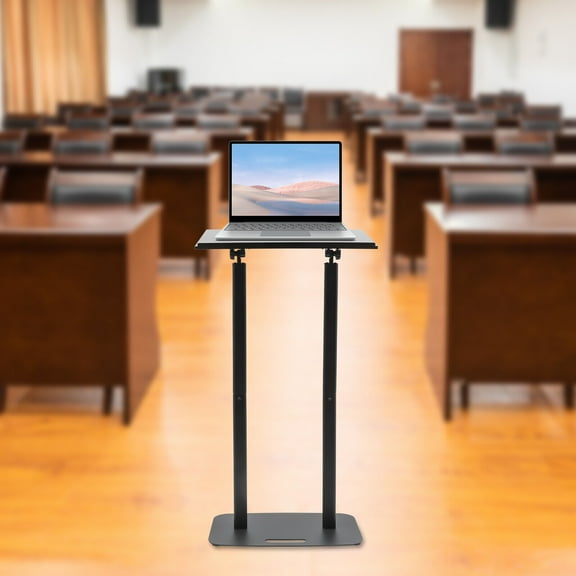 Floor Standing Lectern Pulpit Acrylic Podium Iron Desk Laptop Holder For Classroom Church