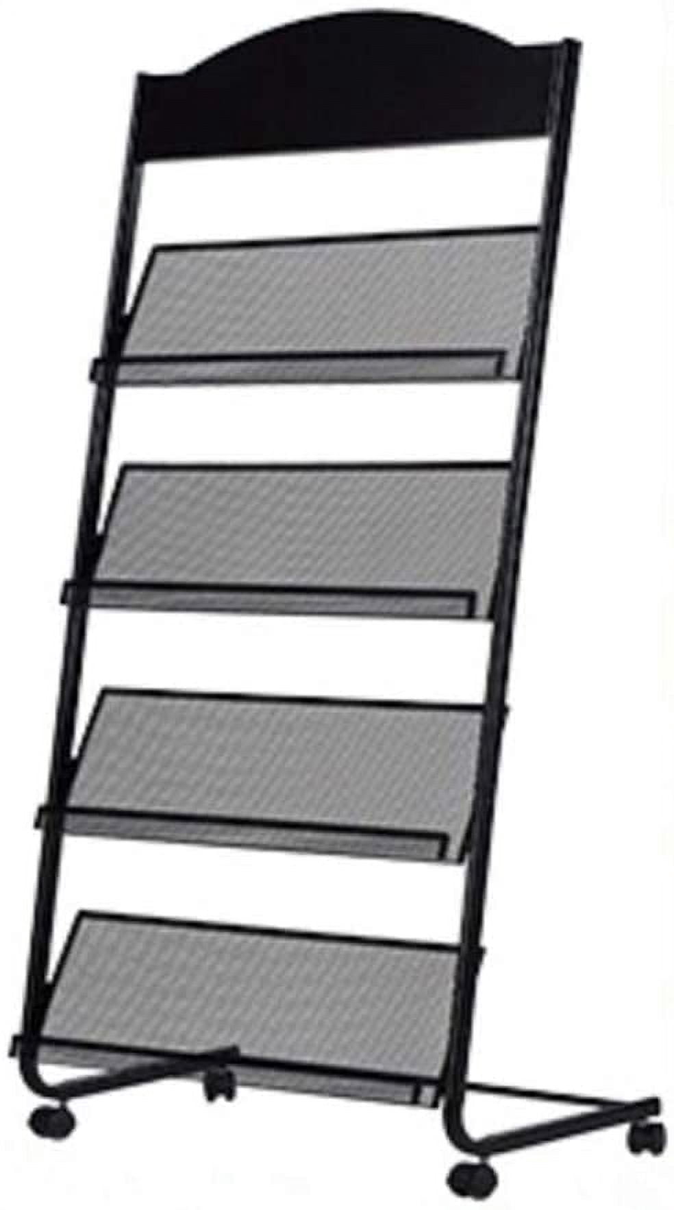 Floor-Standing Magazine Rack - Display & Store Newspapers, Magazines ...