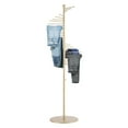 thumbnail image 1 of Floor-Standing Metal Spiral Scarf Rack, 17x67in Freestanding Display Stand, Multi-Purpose Organizer for Shawls, Belts, and Ties(Gold), 1 of 9