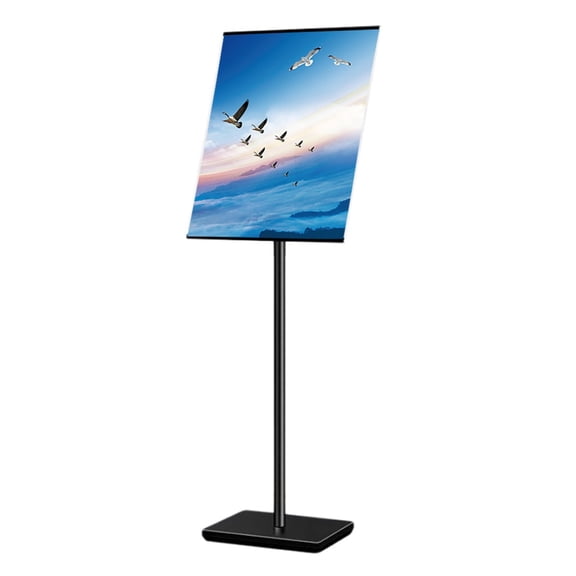 Floor Standing Poster Stand Menu Display Notice Holder,Poster Display Stand Menu Stand Floor Stands Replaceable Advertisement with Stable Base