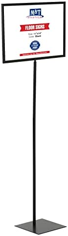 Floor Standing Sign Holder 11x14 Inches Black Landscape Double Sided ...
