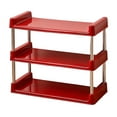 thumbnail image 1 of Floor Standing Storage Rack, Home Multi-Layer for Bedroom Kitchen Organizer for Convenient Daily Use Space Saving(Red), 1 of 6