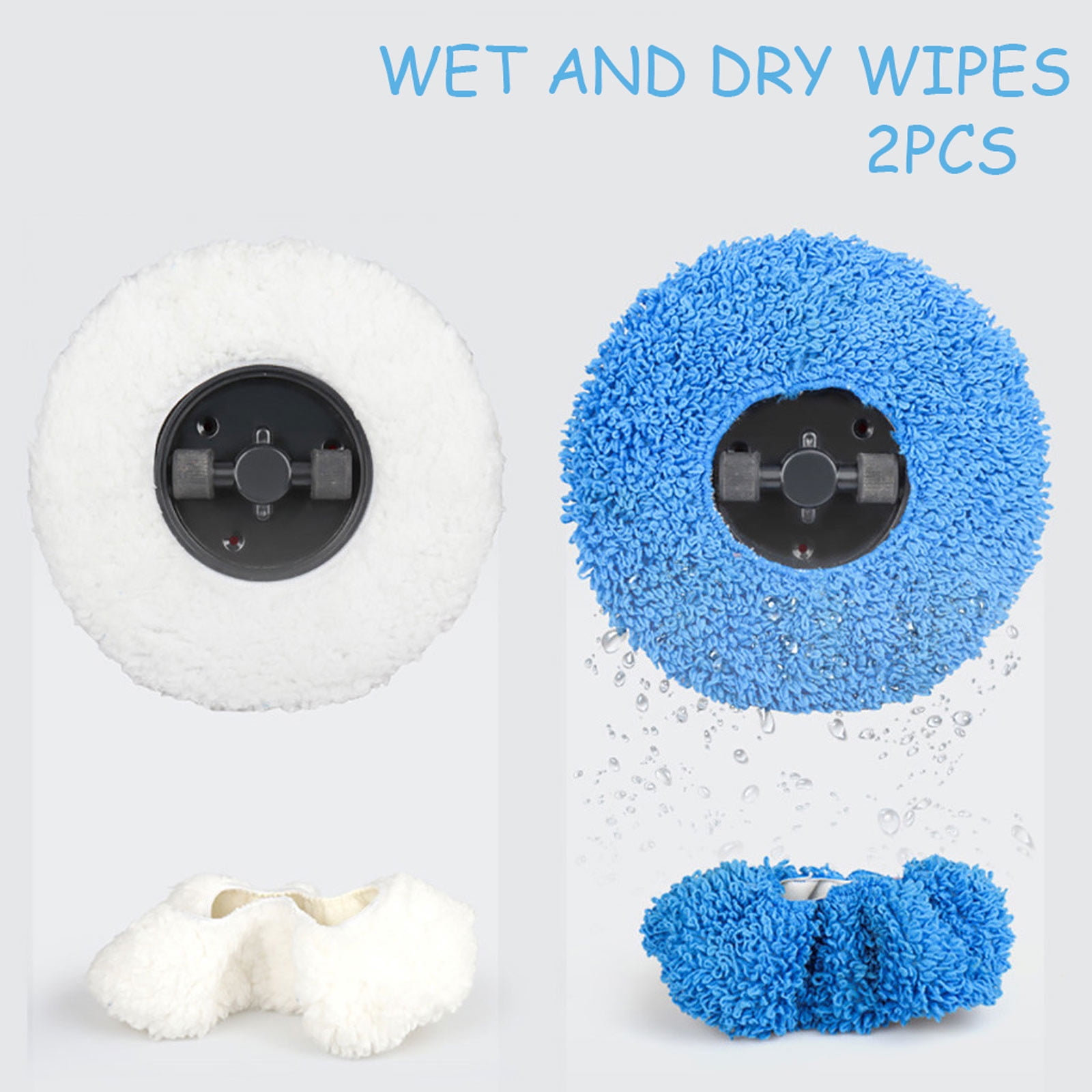 Floor Sweeping Robot Dry And Wet Towel 2pc For Cleaning Home Wipe