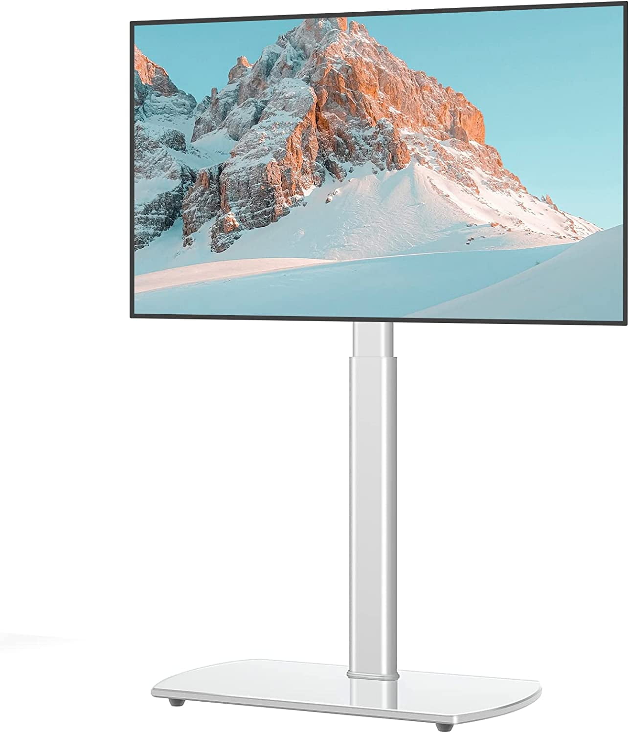 Floor TV Stand with Swivel Mount for Most 26 to 65 Inch LCD LED OLED