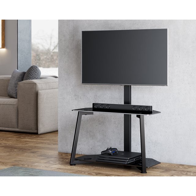 Floor TV Stand with Storage for 2355 Inch TVs Universal Corner TV