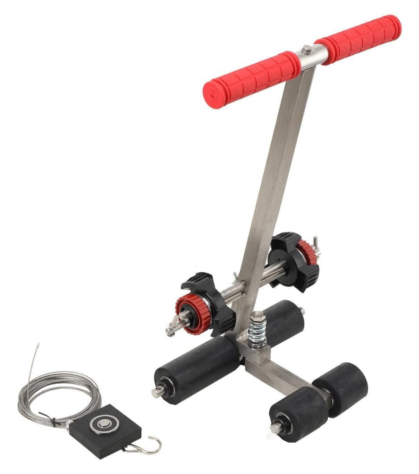 BAUSATZ Floor Tape Applicator Machine - Manual Pushing Tape Dispenser For Floor Marking, 2-in-1 Tool For Parking Lines & Safety Zones