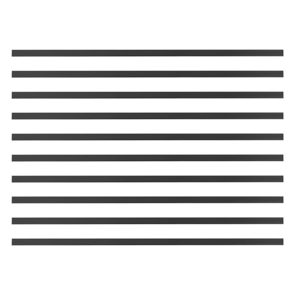 Floor Transition Strip, 10 Pcs Floor Edge Trims for Joining Floor Gaps/Threshold, T Molding Floor Transition Strips (48.03*1.3*0.26inch)-Black