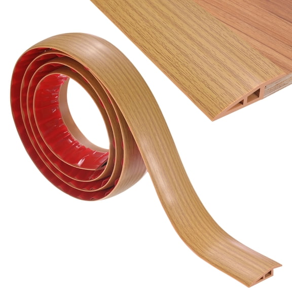 Floor Transition Strip, 6.56FT Door Transition Strip Floor Cover Height Within 3/5Inch [Yellow Oak]