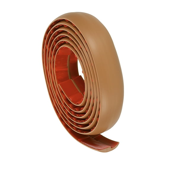 Floor Transition Strip 6.6Ft 2 Meter Self Adhesive for Height 3mm Light Brown