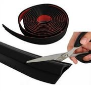 Floor Transition Strip, Carpet Floor Transition Strip, Self Adhesive Rubber Rug Gripper Tape Carpet Edge Trim Strip, Wood Tile Laminate Transition Cover Doorway Gap for Threshold Height Less Than 6mm