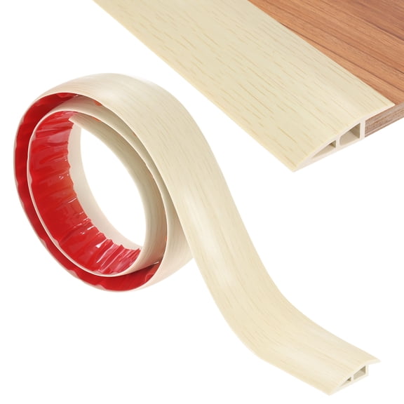 Floor Transition Strip Self Adhesive, 3.28FT for Floors Heights Within 2/5Inch(10mm) [Maple Wood Grain]