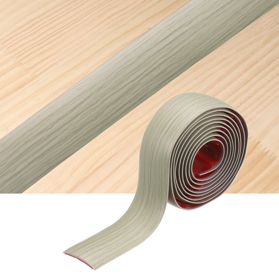 Floor Transition Strips, 6.56 ftx1.57" Edging Trim, Light Dark Wood Grain