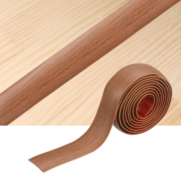Floor Transition Strips, 6.56 ftx1.57" Edging Trim, Teak Wood Grain