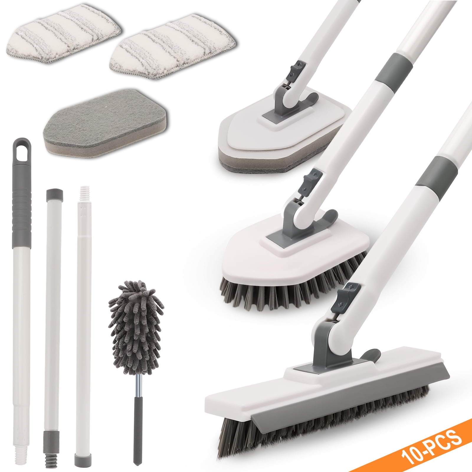 Pool Step and Corner Cleaning Brush with Adjustable Handle Rotation — TCP  Global