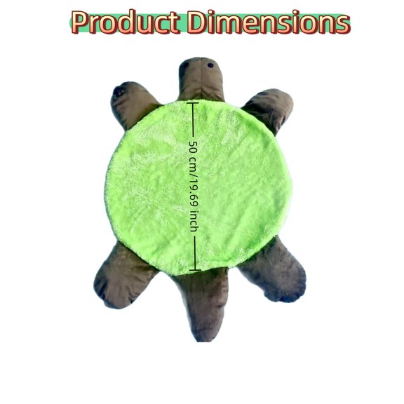 Floor Turtle Foot Mop With Microfiber Pad,Reusable Foot Cleaner,15.75" Diameter,1PC